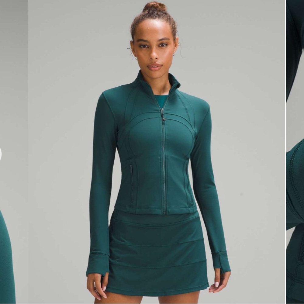 Lululemon Athletica Teal Cropped Jacket